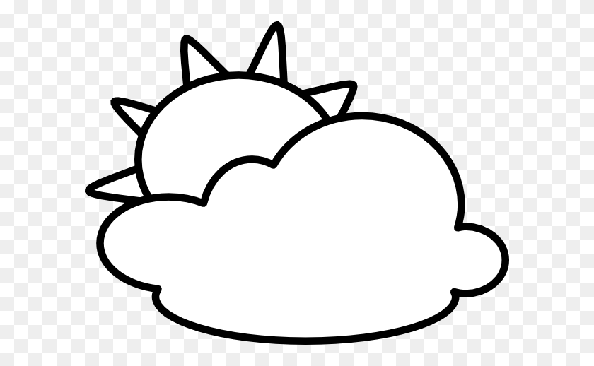 600x458 Cloudy - Partly Cloudy Clipart
