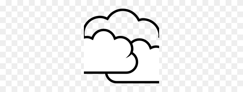 260x260 Cloudy Clipart - Partly Cloudy Clipart
