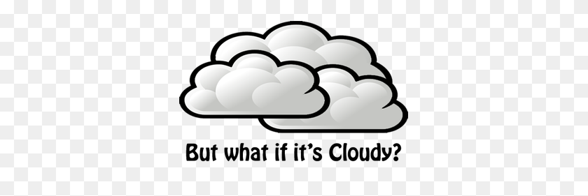 327x221 Cloudy Clipart Black And White Clip Art Images - Partly Cloudy Clipart