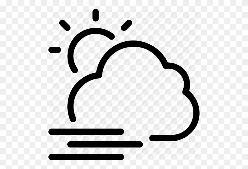 512x512 Cloudy, Gale, Gust, Meteorology, Overcast, Partly, Sun, Sunny - Gust Of Wind Clipart