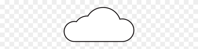 300x151 Cloudy Sky Clipart - Cloud Vector PNG