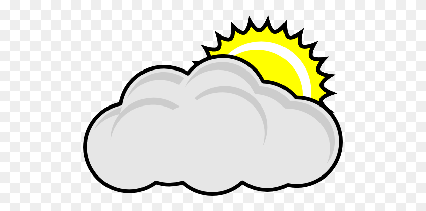 512x356 Cloudy Weather Clipart - Free Weather Clipart