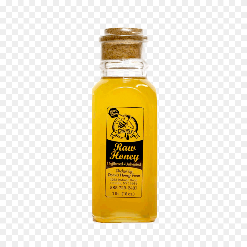 1024x1024 Clover Raw Honey - Honey Jar PNG