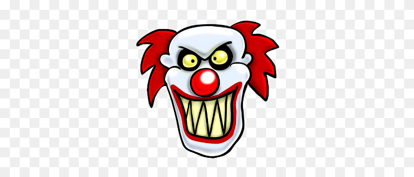 300x300 Clown Attack - Scary Clown PNG