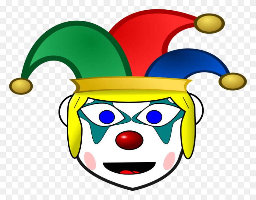 800x614 Payaso Clipart - Cute Clown Clipart