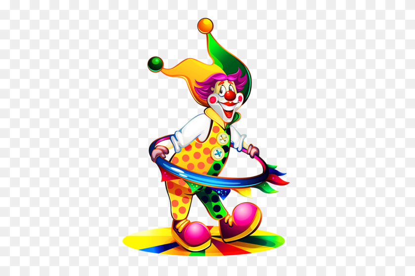 358x500 Clown Clipart Children - Cute Clown Clipart