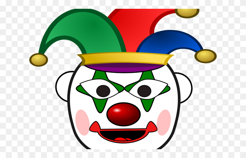 640x480 Clown Clipart Clown Head - Clown Nose Clipart