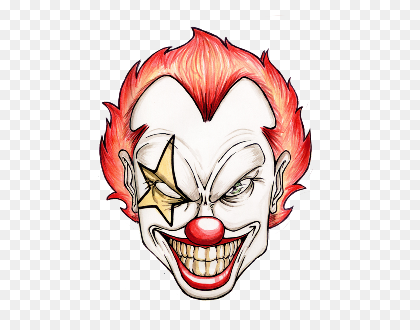 600x600 Clown Clipart Scary Clip Art Images - Creepy Clipart