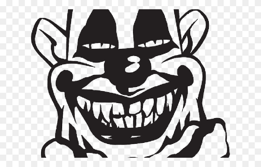 640x480 Clown Clipart Silhouette - Clown Black And White Clipart