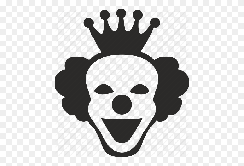 464x512 Clown, Crown, Face, King, Mask, Smile Icon - It Clown PNG