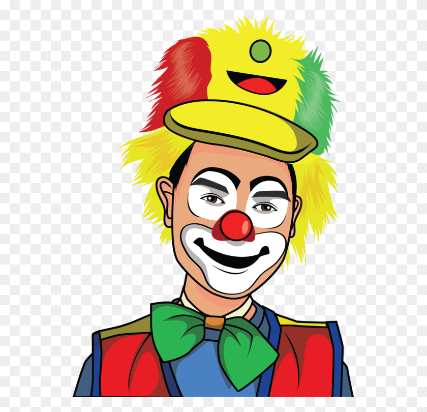 553x750 Clown Drawing Circus Computer Icons - Clown Face PNG