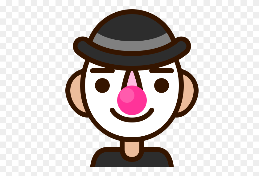 512x512 Clown, Emoji, Emoticon, Funny, Happy, Man, Smiley Icon - Funny Emoji PNG