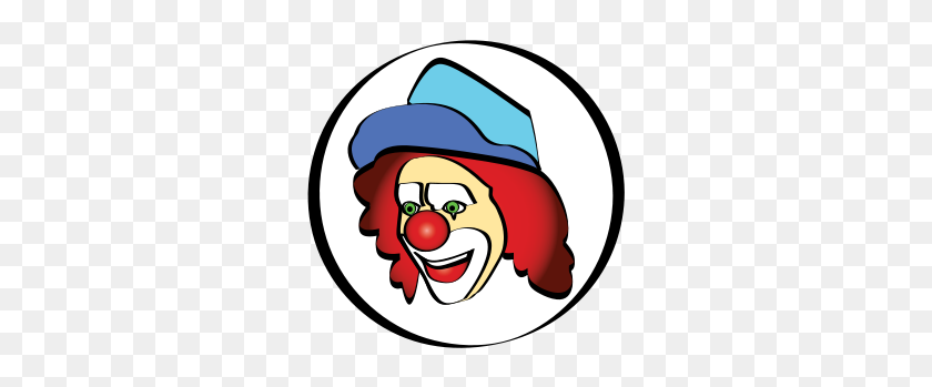 300x289 Clown Face - Clown Face Clipart