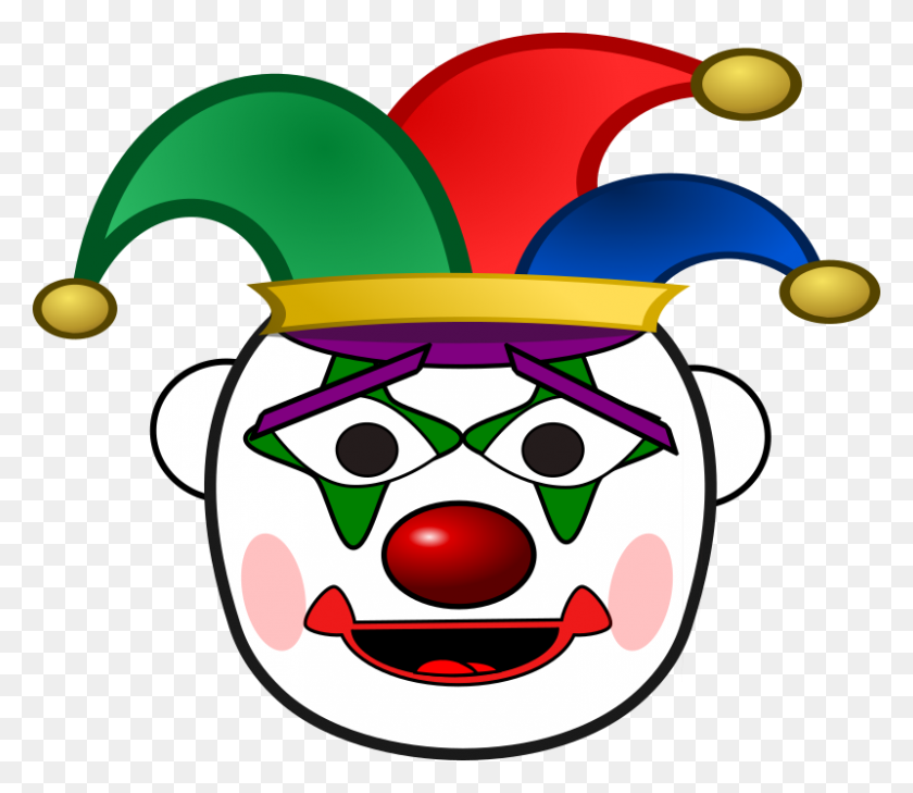 800x687 Clown Face Clipart Look At Clown Face Clip Art Images - Silly Faces Clipart