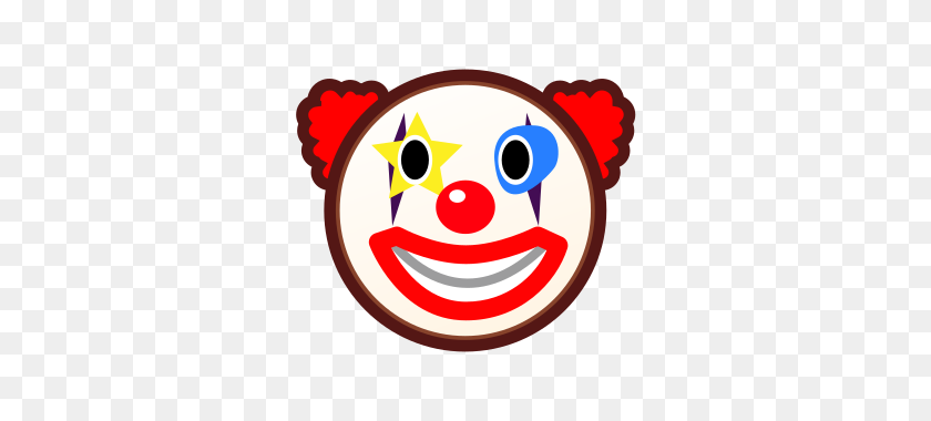 320x320 Clown Face Emojidex - Clown Face PNG