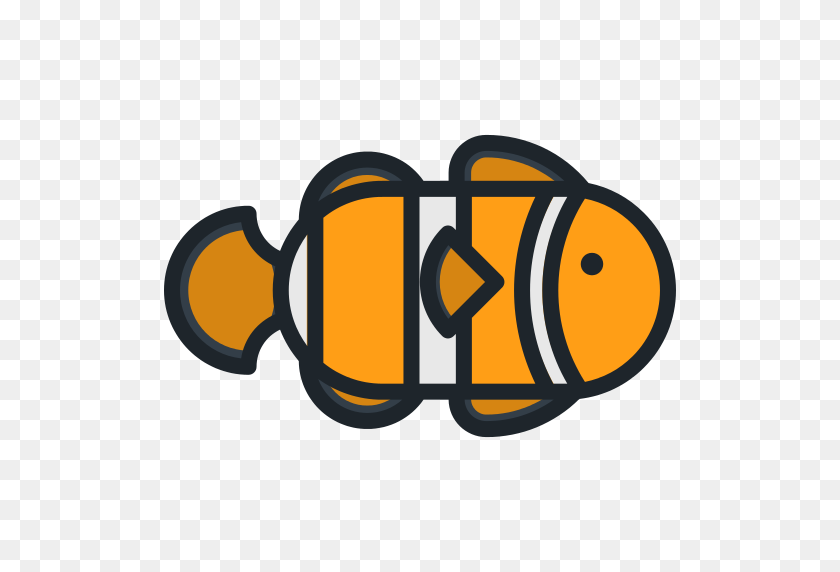 512x512 Clown Fish Png Icon - Clown Fish PNG