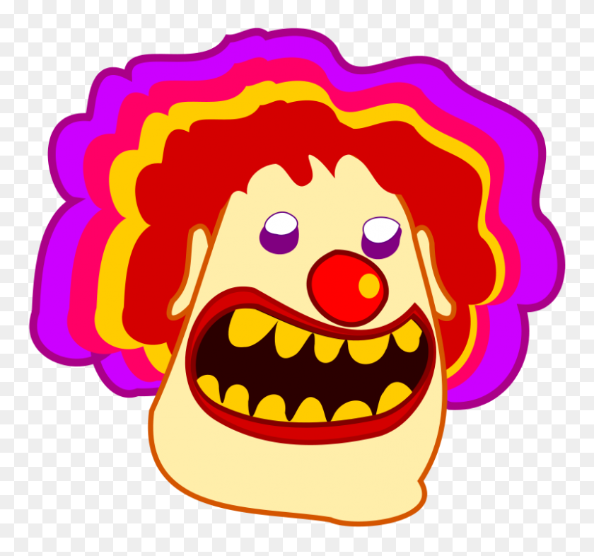800x745 Clown Payaso Free Vector - Clown Nose PNG