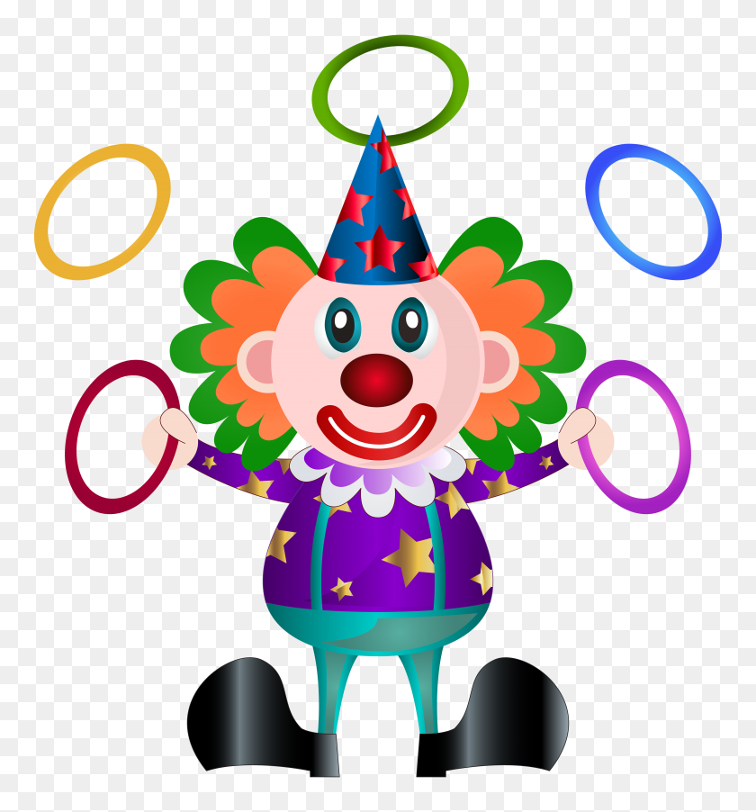 3705x4000 Clown Png Clip Art - Clown Clipart