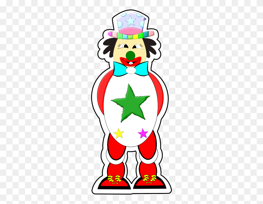 258x590 Clown Png, Clip Art For Web - Clown Nose Clipart