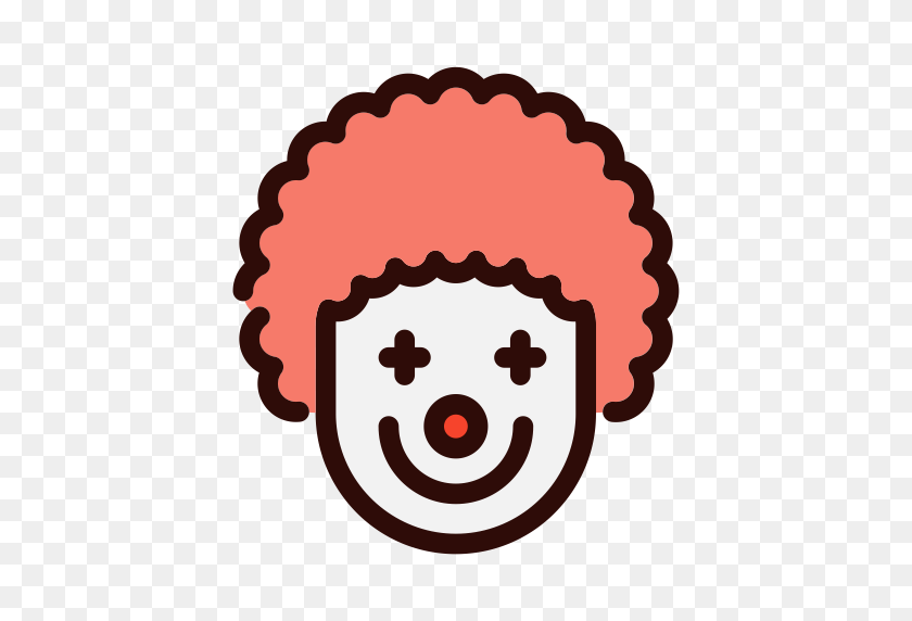 512x512 Clown, Simple, Multicolor Icon With Png And Vector Format For Free - It Clown PNG