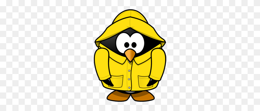 234x300 Club Penguin Rain Coat Clip Art Images Penguins - Yesterday Clipart