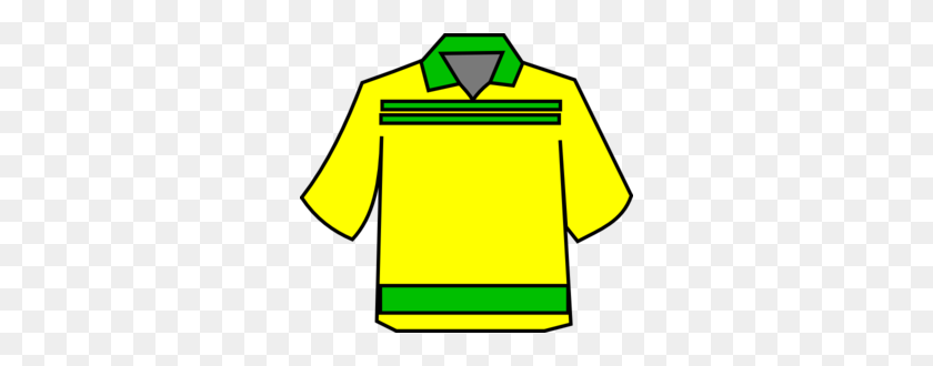 300x270 Club Shirt Yellow Clip Art - Yellow Shirt Clipart