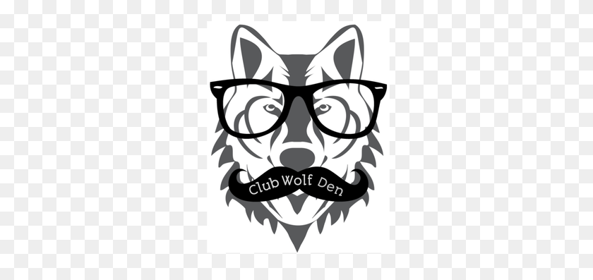 449x337 Club Wolf Den - Wolf Face PNG