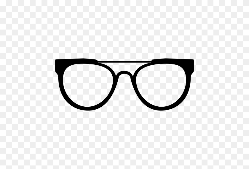 512x512 Clubmaster Glasses Black Frame - Glasses Transparent PNG