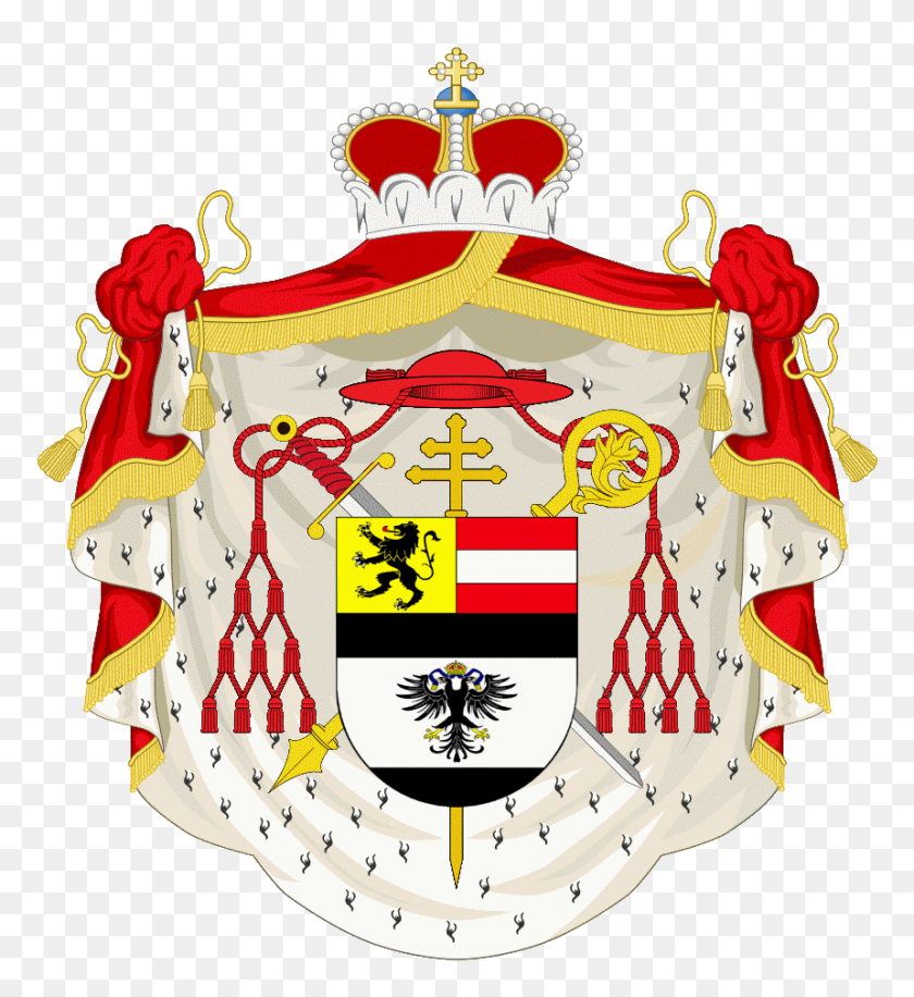 859x943 Coa Príncipe Arzobispo De Salzburgo En Colloredo Hieronymus - Príncipe Png