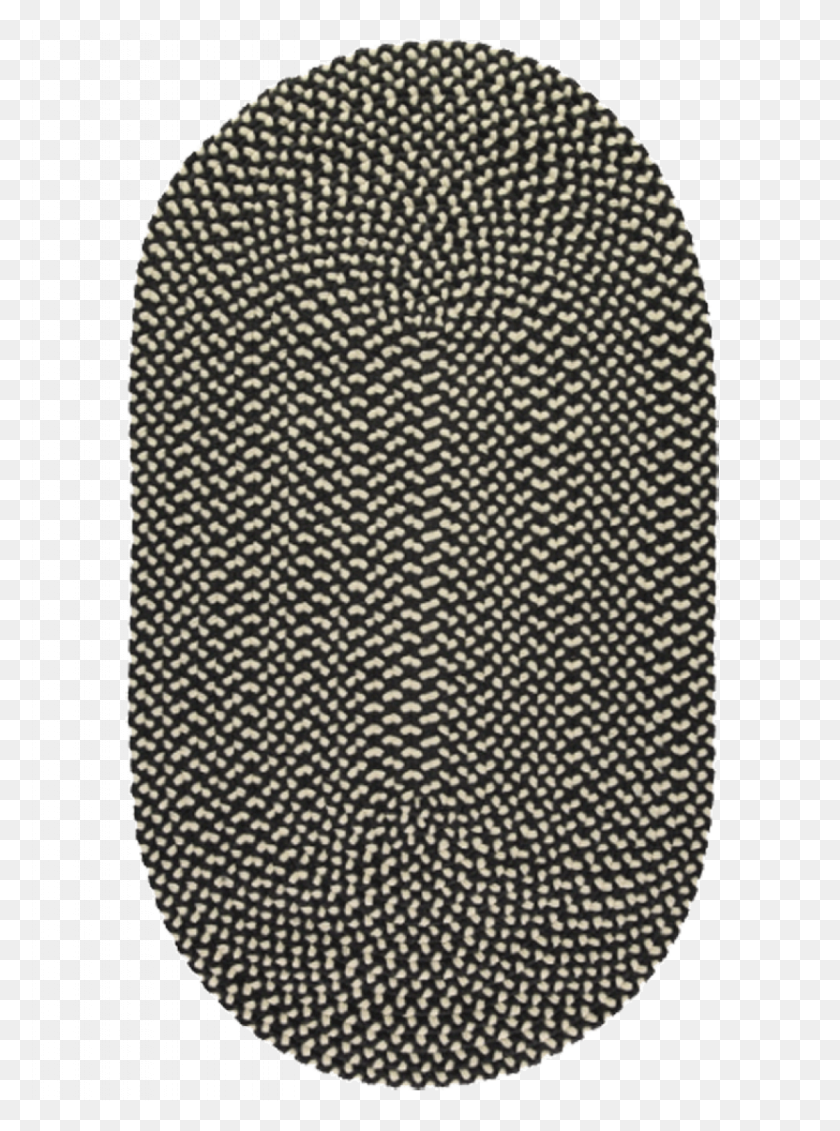 1165x1600 Coal Oval Braided Rug Recycled Plastic - Rug PNG