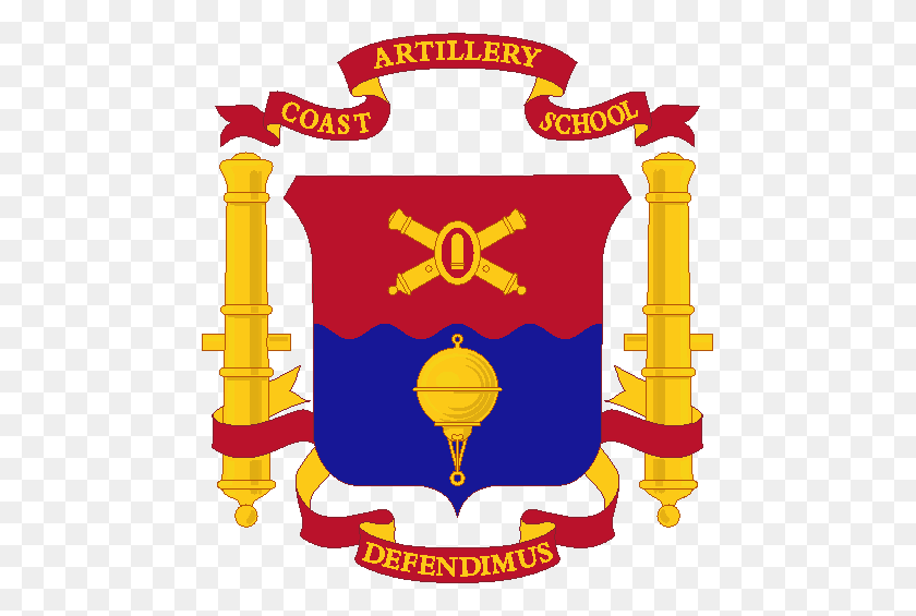 469x505 Coast Artillery School, Us Army - Us Army PNG