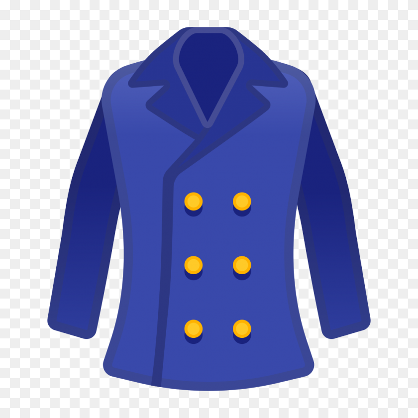 1024x1024 Значок Пальто Ното Эмодзи Одежда Объекты Набор Иконок Google - Пальто Png