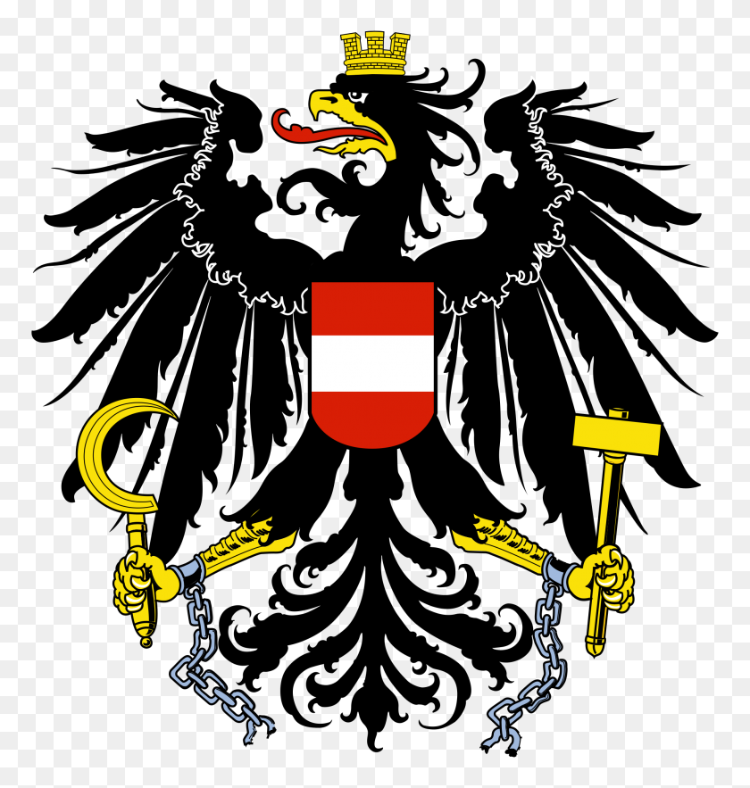 2000x2111 Coat Of Arms Of Austria - Gryffindor Crest PNG