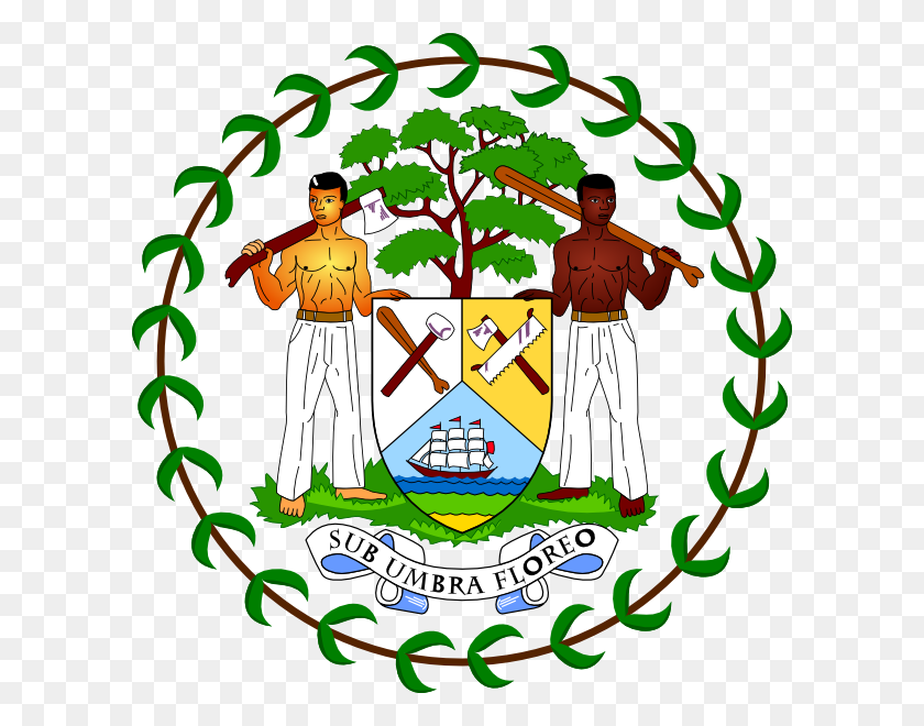 600x600 Coat Of Arms Of Belize Clip Art - United Nations Clipart