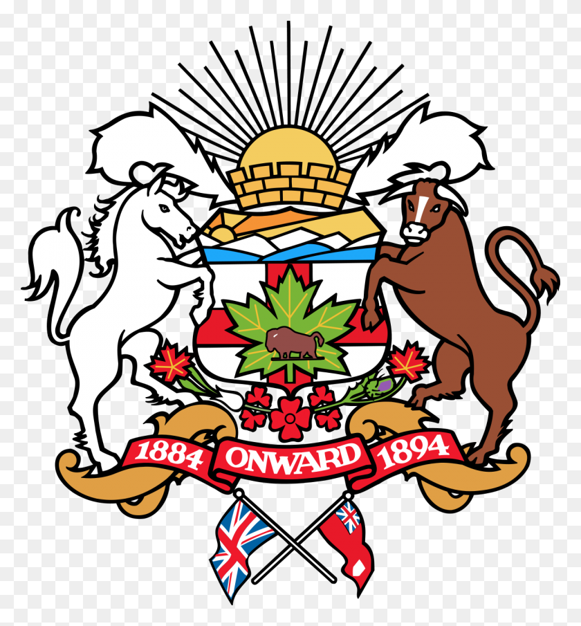 1200x1300 Coat Of Arms Of Calgary - Free Heraldry Clipart