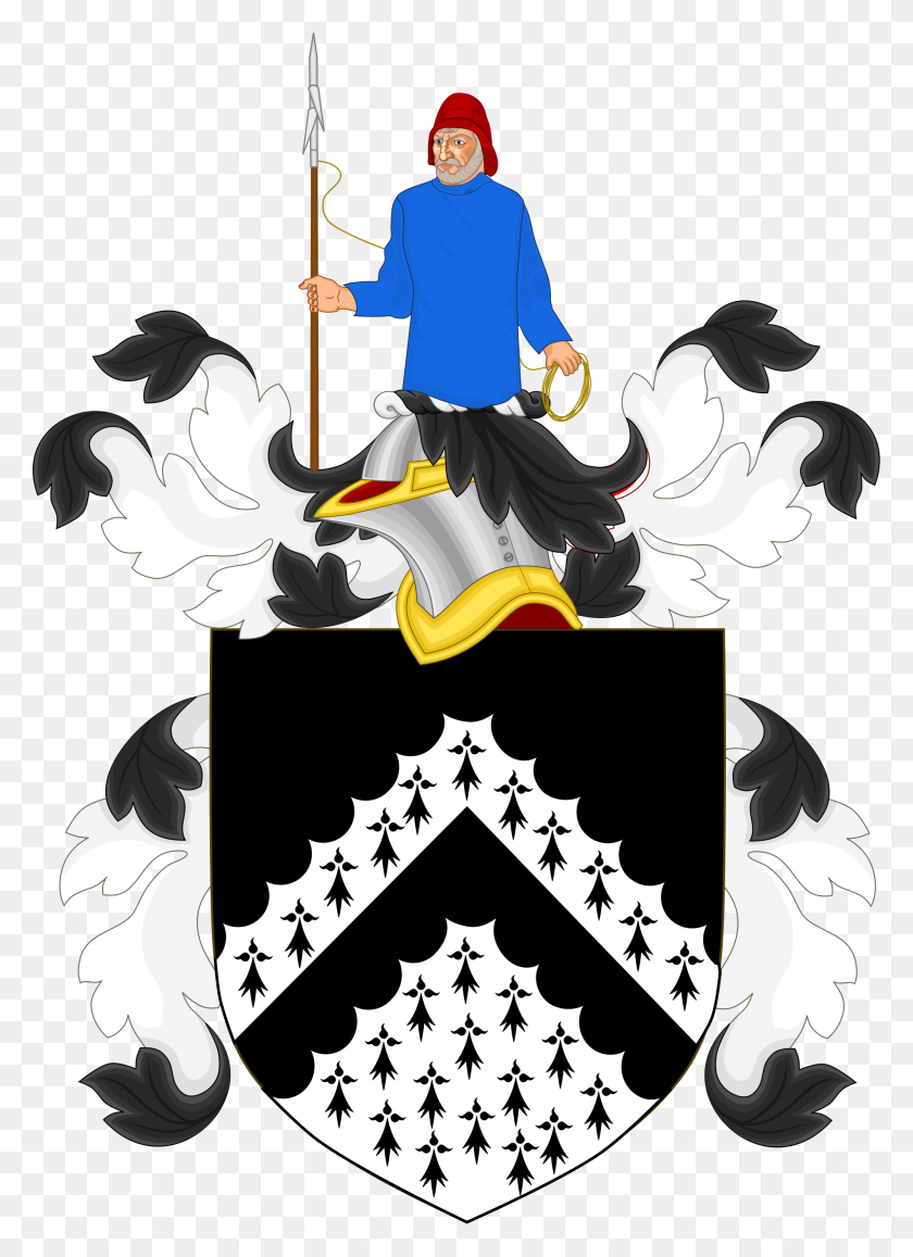2000x2815 Coat Of Arms Of Grover Cleveland - Genealogy Clip Art