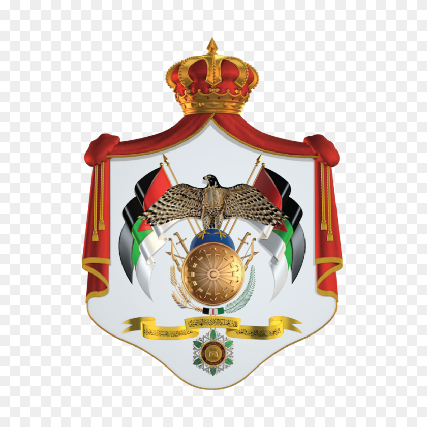 1042x1042 Coat Of Arms Of Jordan - Jordan PNG