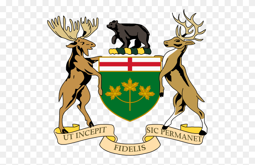 529x484 Coat Of Arms Of Ontario - Crest PNG