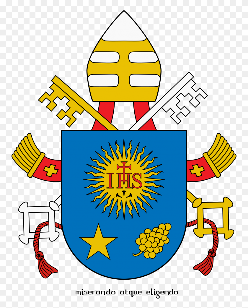 2000x2520 Coat Of Arms Of Pope Francis - Pope Francis PNG