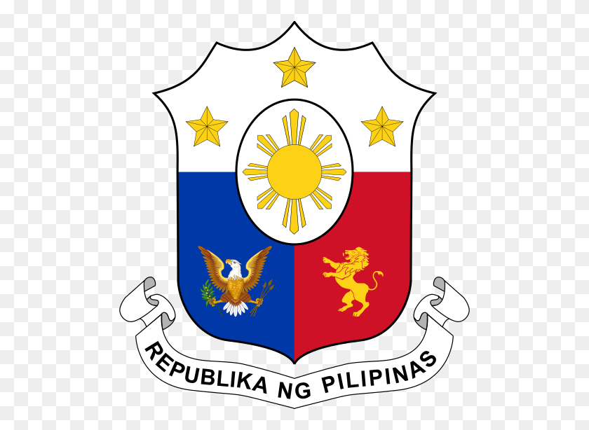 500x554 Escudo De Armas De Filipinas - Filipinas Clipart