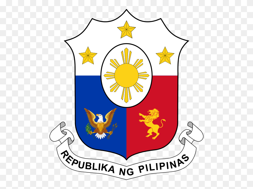 512x567 Escudo De Armas De Filipinas - Clipart Filipino
