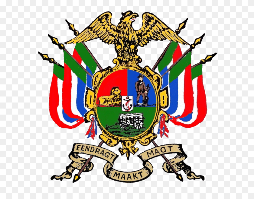 600x600 Coat Of Arms Of The South African Republic - Marcos Vintage PNG