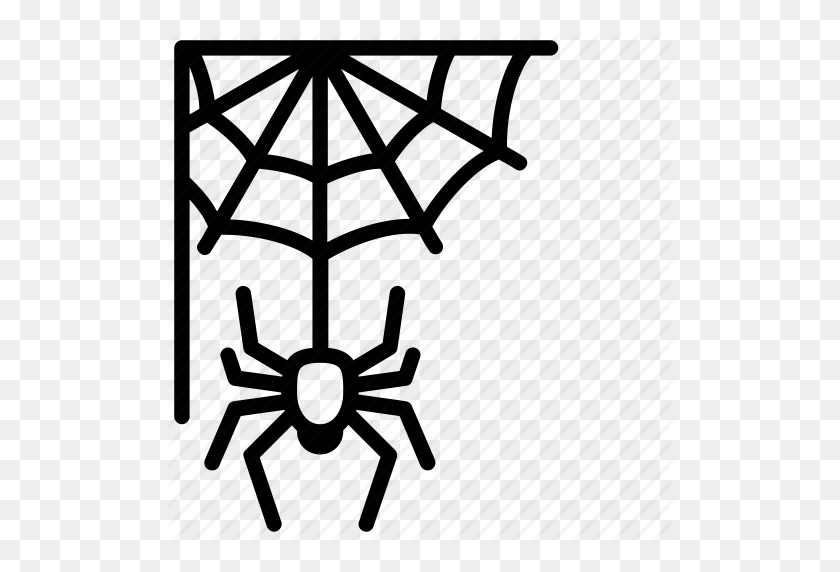 512x512 Cobweb, Halloween, Insect, Spider, Spiderweb, Trick Or Treat, Web Icon - Cobweb PNG