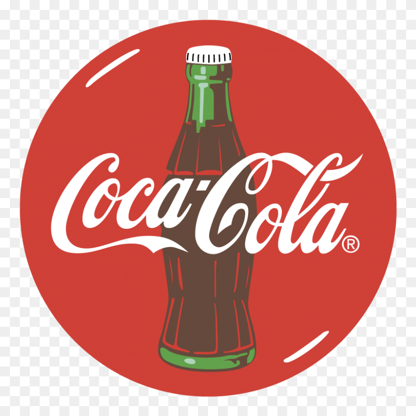 800x800 Coca Cola Bottle Logo Vector Free Vector Silhouette Graphics - Coca Cola PNG