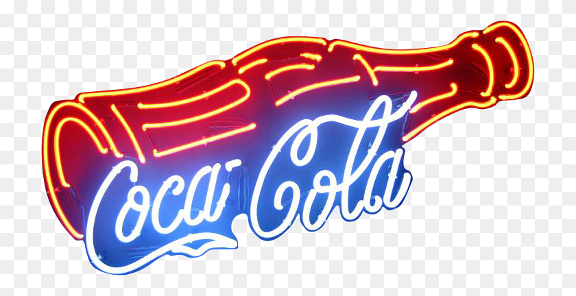 720x372 Coca Cola Bottle Neon Sign Real Neon Light For Sale Hanto Neon Sign - Neon Sign PNG