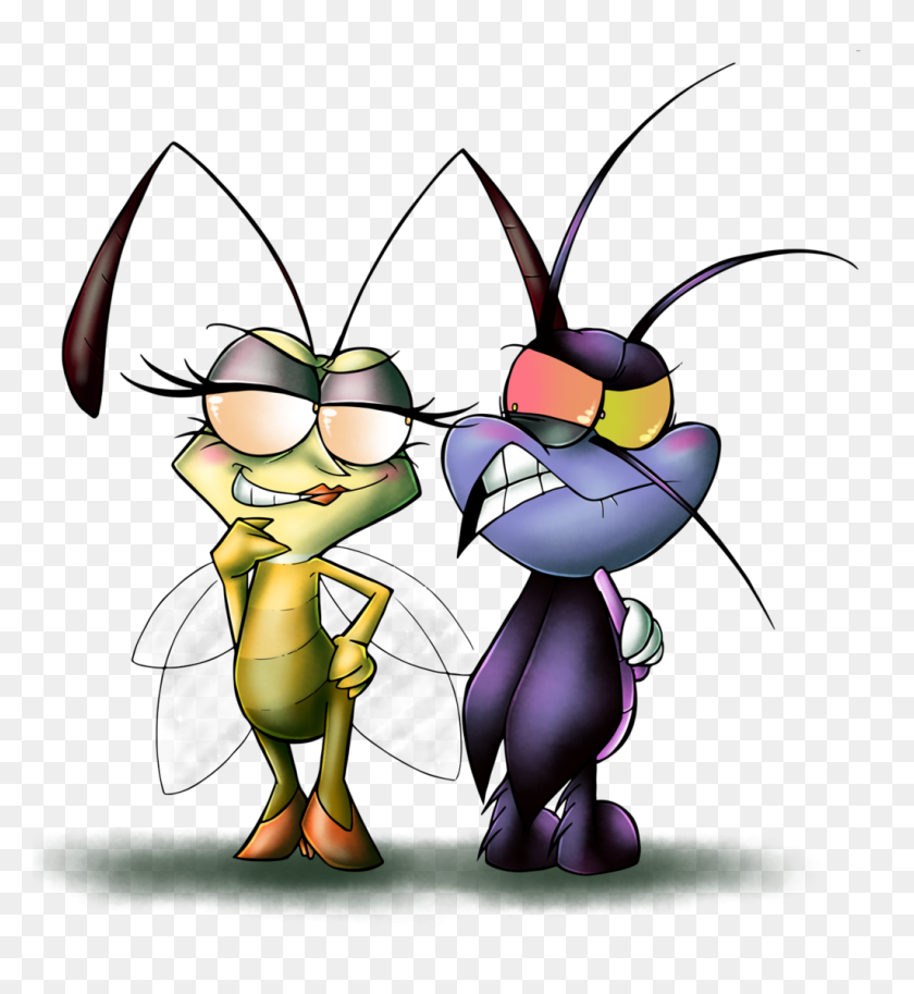 1024x1121 Cockroach Oggy Fan Art Pest - Cicada Clipart