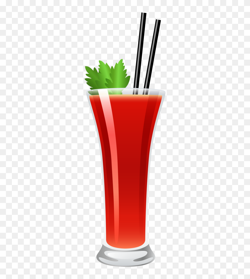 293x875 Cocktail Bloody Mary Png Clipart - Drink PNG