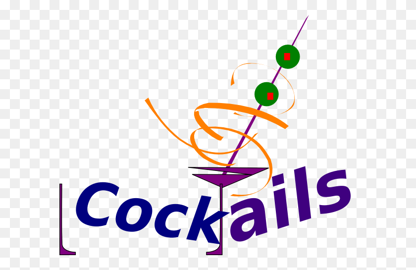 600x485 Cocktail Clipart Cocktail Party - Party Border Clipart
