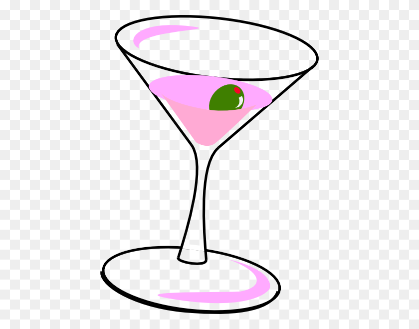 438x599 Cocktail Glass - Cocktail Glass Clipart