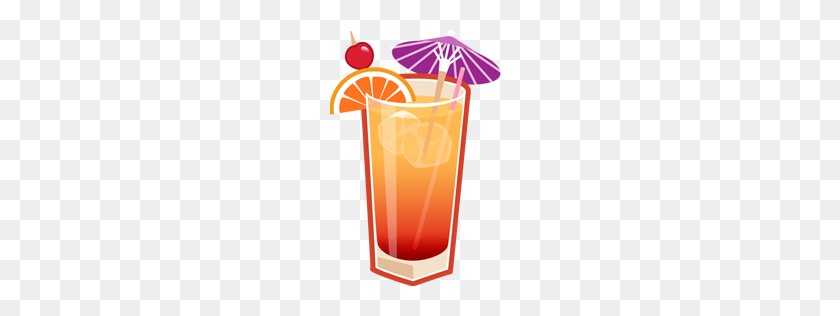 256x256 Cocktail, Sunrise, Tequila Icon - Cocktail PNG